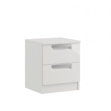 Miley High Gloss 2 Drawer Bedside Miley High Gloss 2 Drawer Bedside
