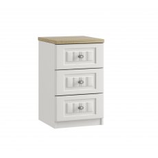 Palma 3 Drawer Bedside Palma 3 Drawer Bedside