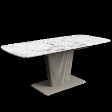 Cora White Ceramic Extending Dining Table Cora White Ceramic Extending Dining Table