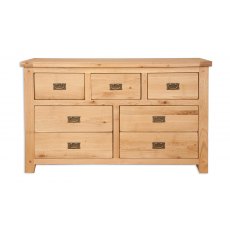 Beachcroft Light Oak 7 Drawer Wide Chest Beachcroft Light Oak 7 Drawer Wide Chest